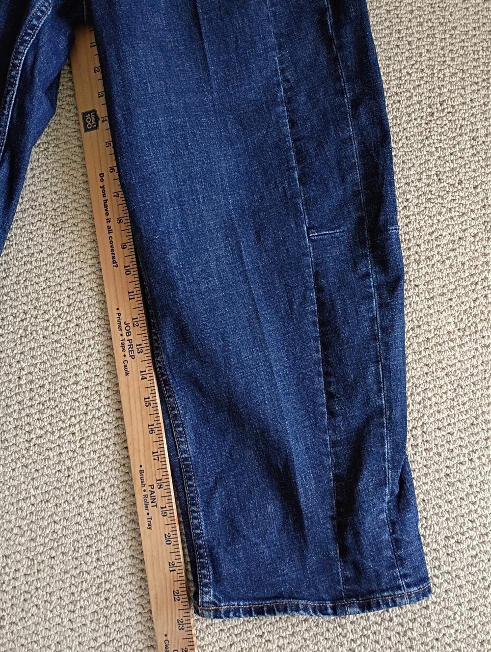 Old Navy Dark Wash High-Waist Barrel Ankle Denim Jeans - Picture 6 of 8